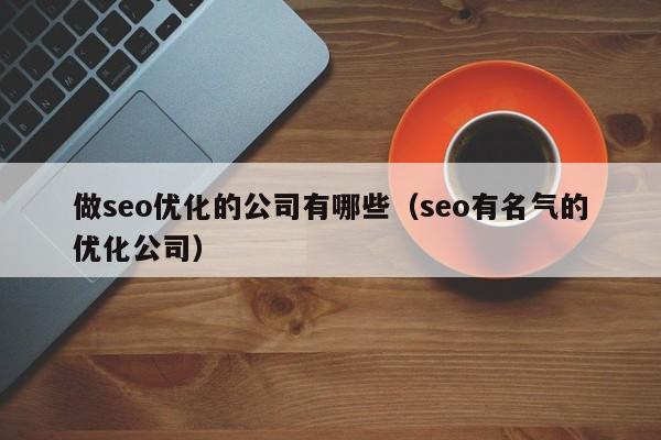 做seo優(yōu)化的公司有哪些(seo有名氣的優(yōu)化公司)